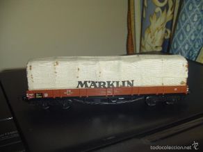 Trenes escala: Marklin H0. vagón con toldo
